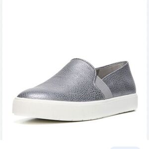 Vince Blair Slip On Sneaker Gunmetal Silver Metallic Size 9